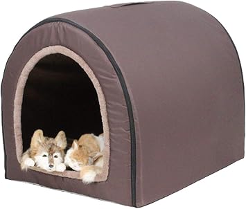 Amazon Petstyle ドーム型 ペットハウス 室内 犬小屋 ベッド 犬 猫 ドームハウス 超巨大 Xxl ブラウン Pet Style ベッド クッション 通販