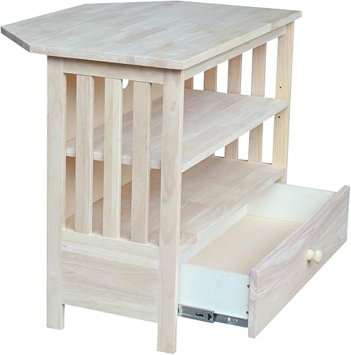 Miniatura 7 de International Concepts Mission Corner - Soporte de TV sin terminar