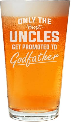 Solo los mejores tíos son ascendidos al bautismo de padrino Anuncio de embarazo Pinta de cerveza (Padrino)