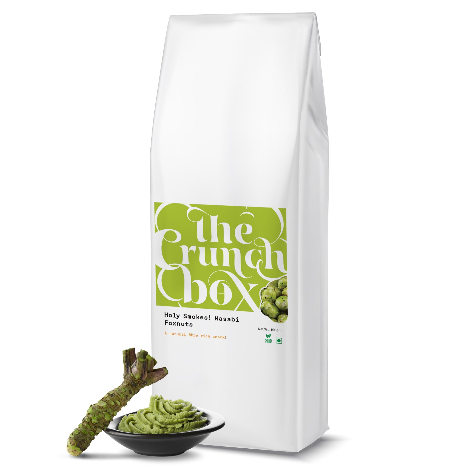 The Crunch Box Holy Smokes Wasabi Foxnuts (Makhana) - 100gms - Rich in Calcium, Low Cholesterol, Gluten-Free, Protein-Rich, High Fiber, and Antioxidant Snack (B07WWHQ83Y) Amazon Price History, Amazon Price Tracker