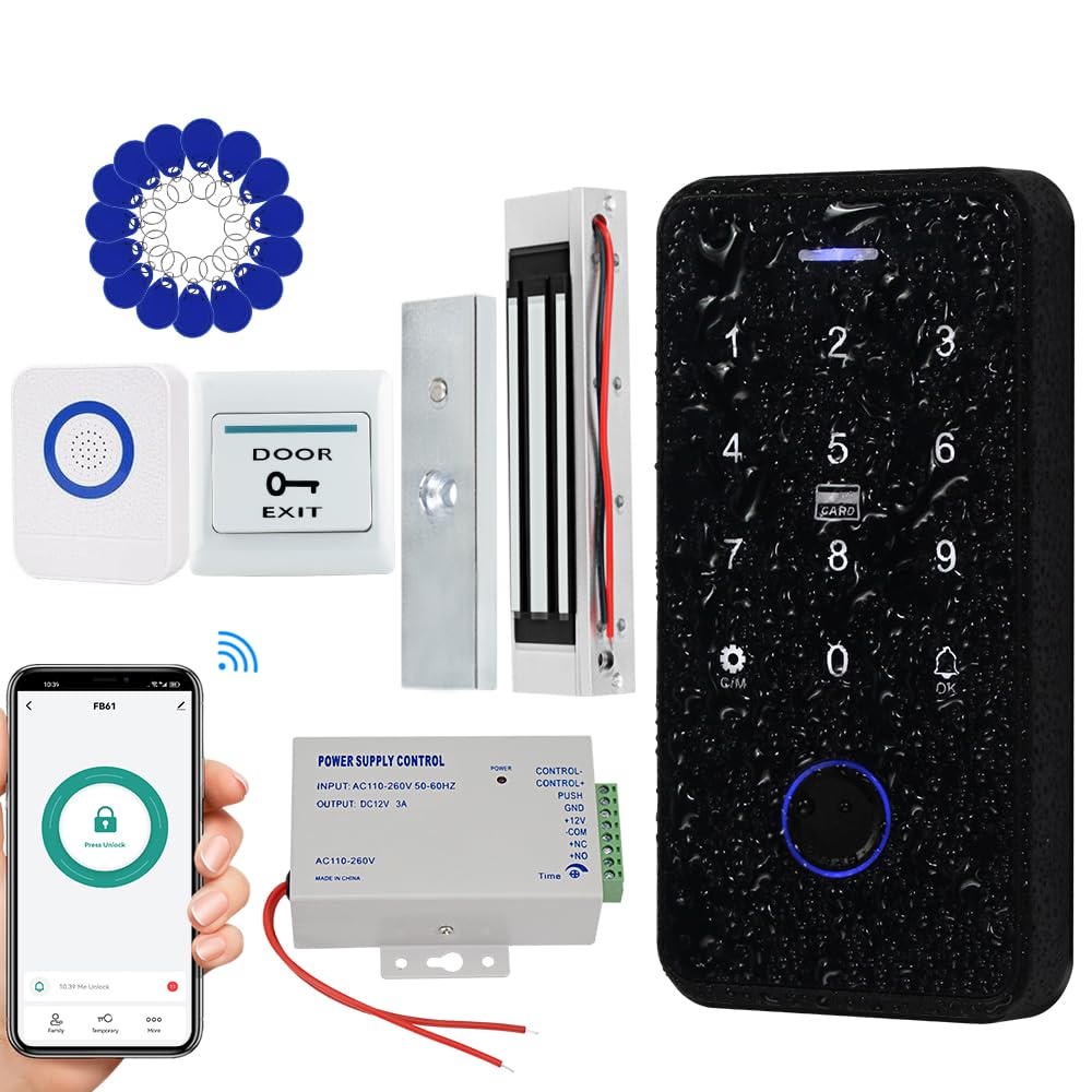 ReaIOKbii Smartes Zutrittskontrollsystem - Fingerprint, RFID & App Steuerung Für Maximale Sicherheit