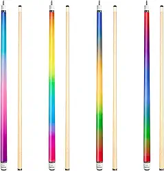 Taco de sinuca Pool Cues de 144 cm com ponta de couro de fibra de 12,7 mm para iniciantes, comerciais e entretenimento doméstico