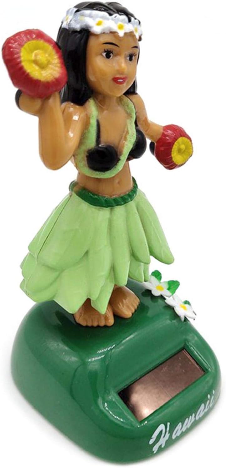 BAOGAO Dashboard Solar Powered Toys Girl,Solar Dancing Figures,Solar