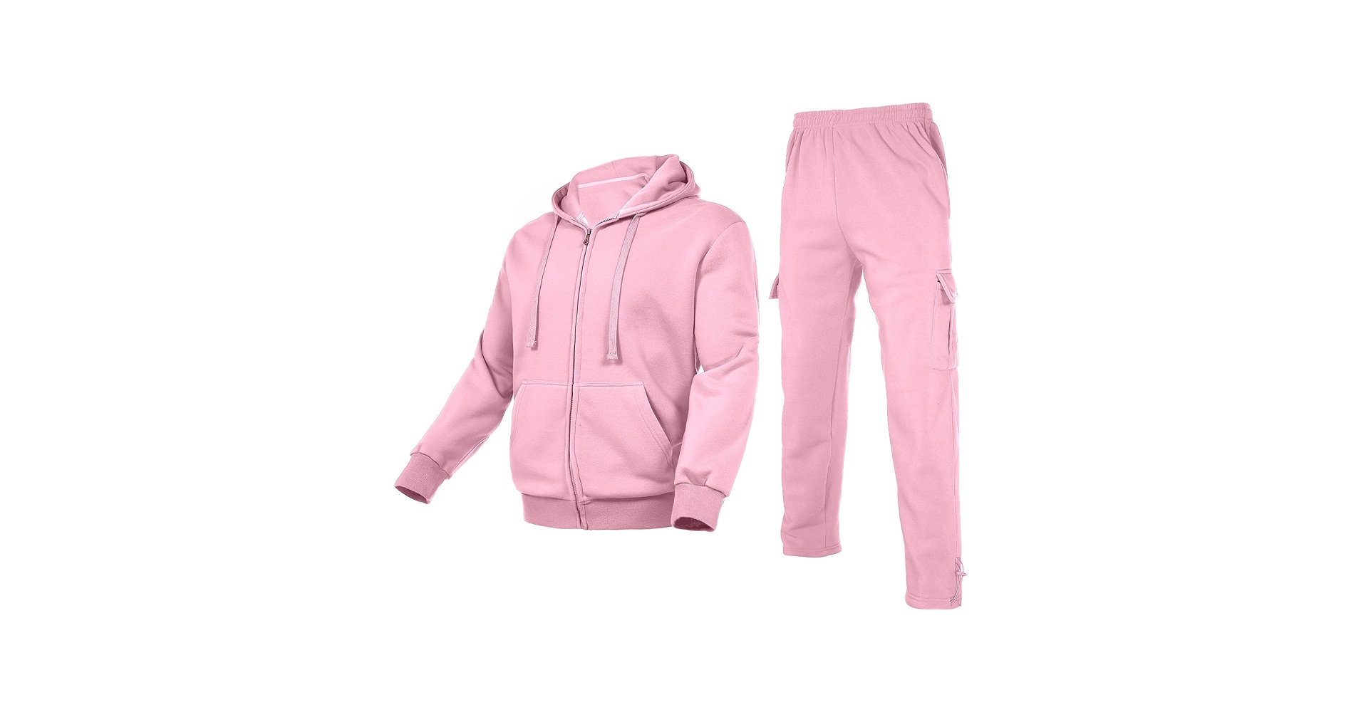 Nothinchan Men's Tracksuit 2 Piece Thick Warm Sweatsuit Set