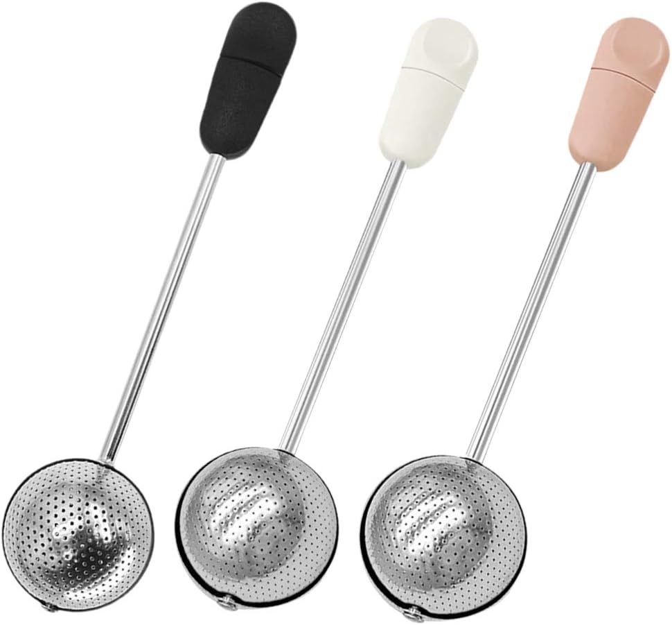 Stainless Steel Powdered Sugar Shaker Duster Flour Sifter Powder Duster Baking Powder Sifters for Baking Tools (Pink)