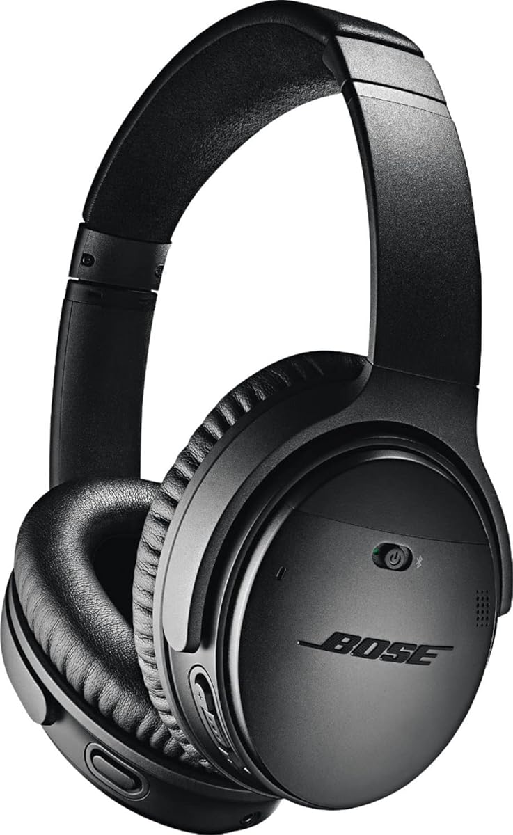 Bose QuietComfort 35 (Series II) Wireless Headphones, Noise Cancelling - Black (Renewed)