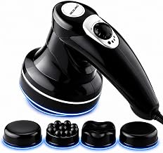 MildCares RX Pro Massage Machine Full Body | Electric Body Massager for Pain Relief | Deep Tissue Physiotherapy Handheld Massager for Back, Neck, Shoulder & Legs | Powerful Motor, 3 Attachments, 1-Year Warranty
