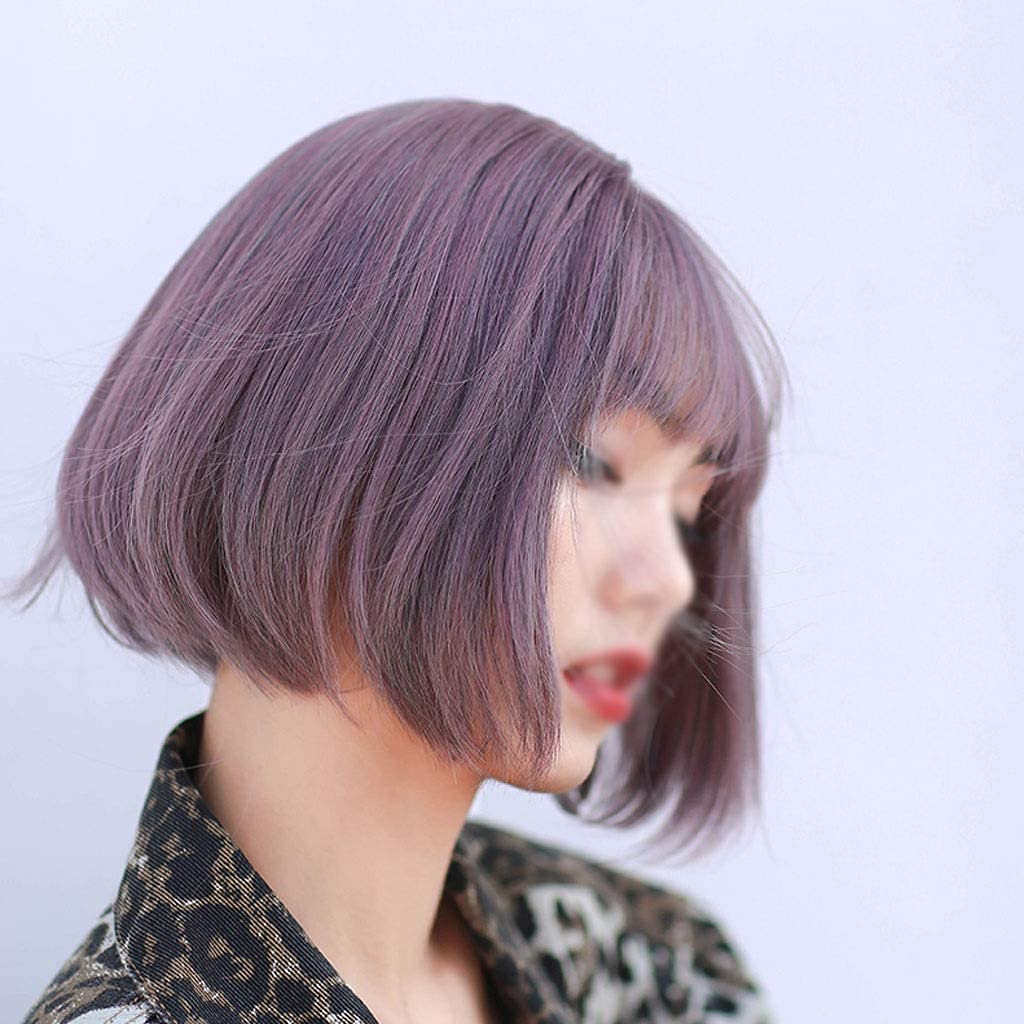 Cosplay Parrucche Parrucca Caschetto Corta Per Donna Parrucca Capelli Caschetto Dall'aspetto Naturale Da Indossare Ogni Giorno Con Frangia Parrucca Quotidiana