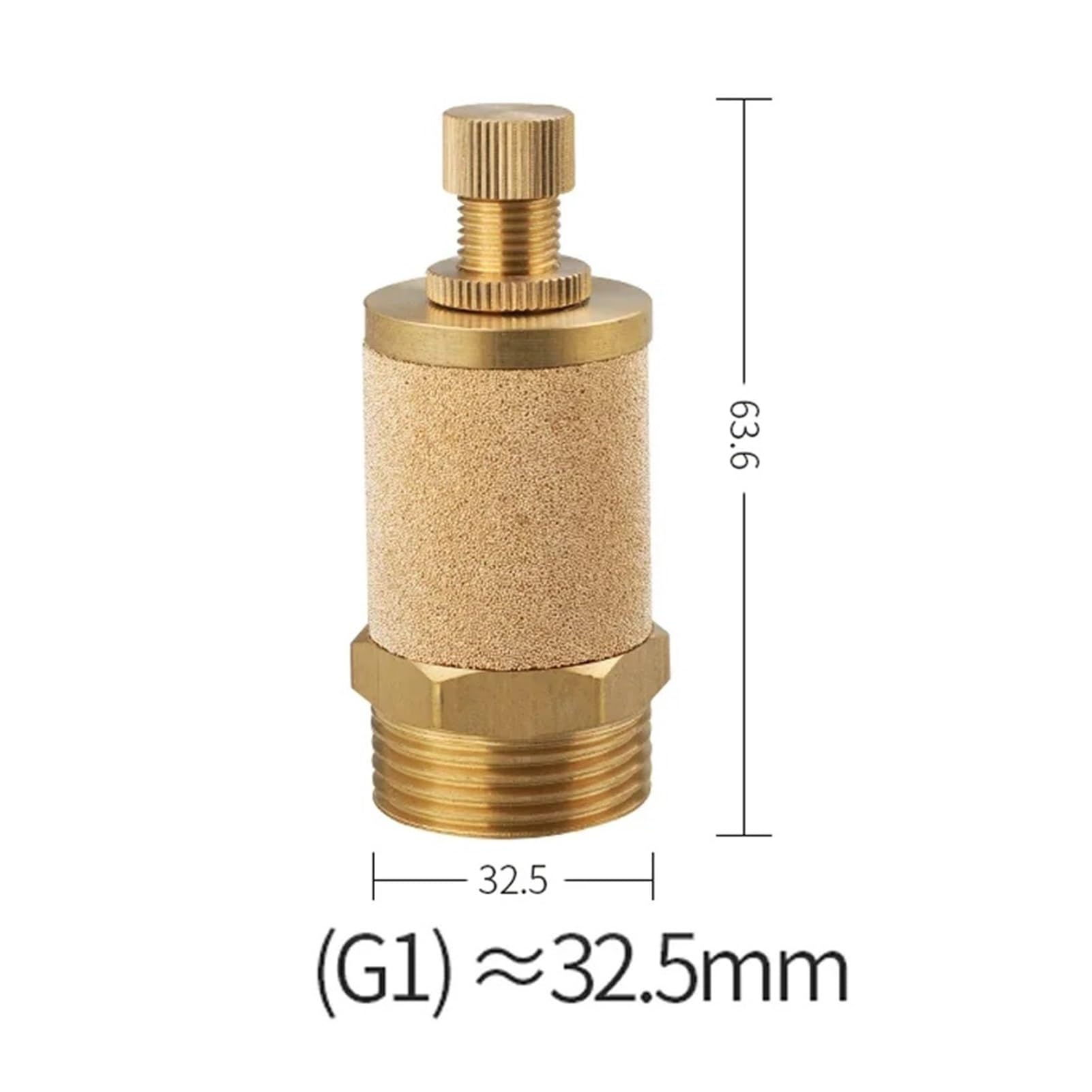 Silenciador neumático del escape Silenciador de escape neumático de latón BSL M5 1/8", 1/4", 3/8", 1/2", silenciadores, adaptador de filtro de ruido, conector reductor de cobre(Throttle muffler-1)