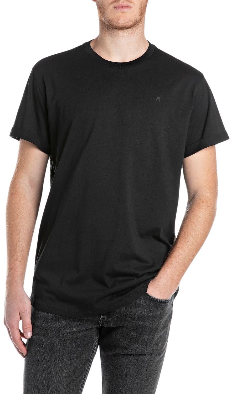 Replay Men's T-Shirt, 098 Black, 3XL