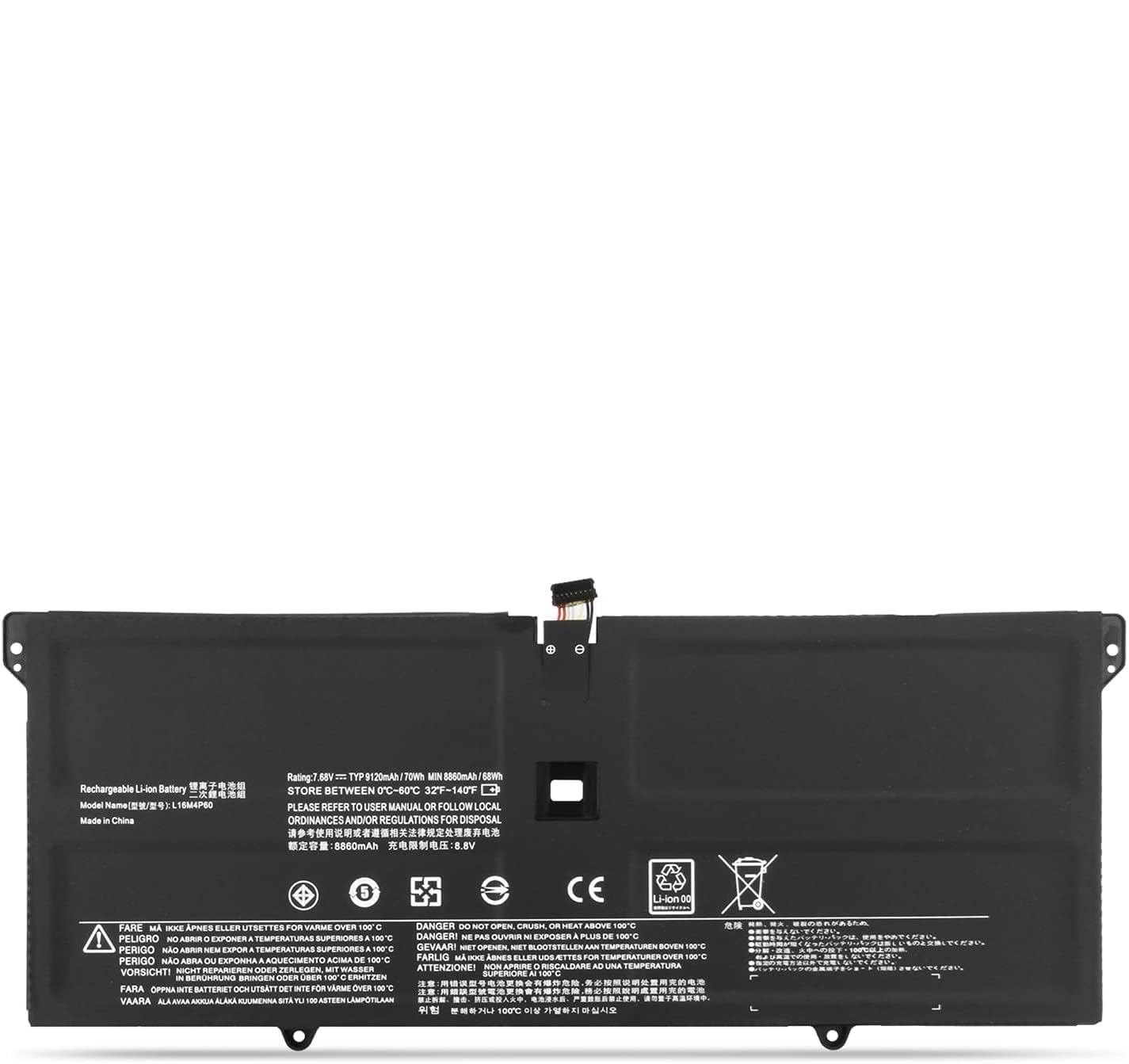 Wefly L16M4P60 Laptop Battery Compatible for Lenovo Yoga 920 920-13IKB 920-13IKB-80Y7 Flex Pro-13IKB Yoga 6 Pro 13IKB Series L16C4P61 5B10N01565…