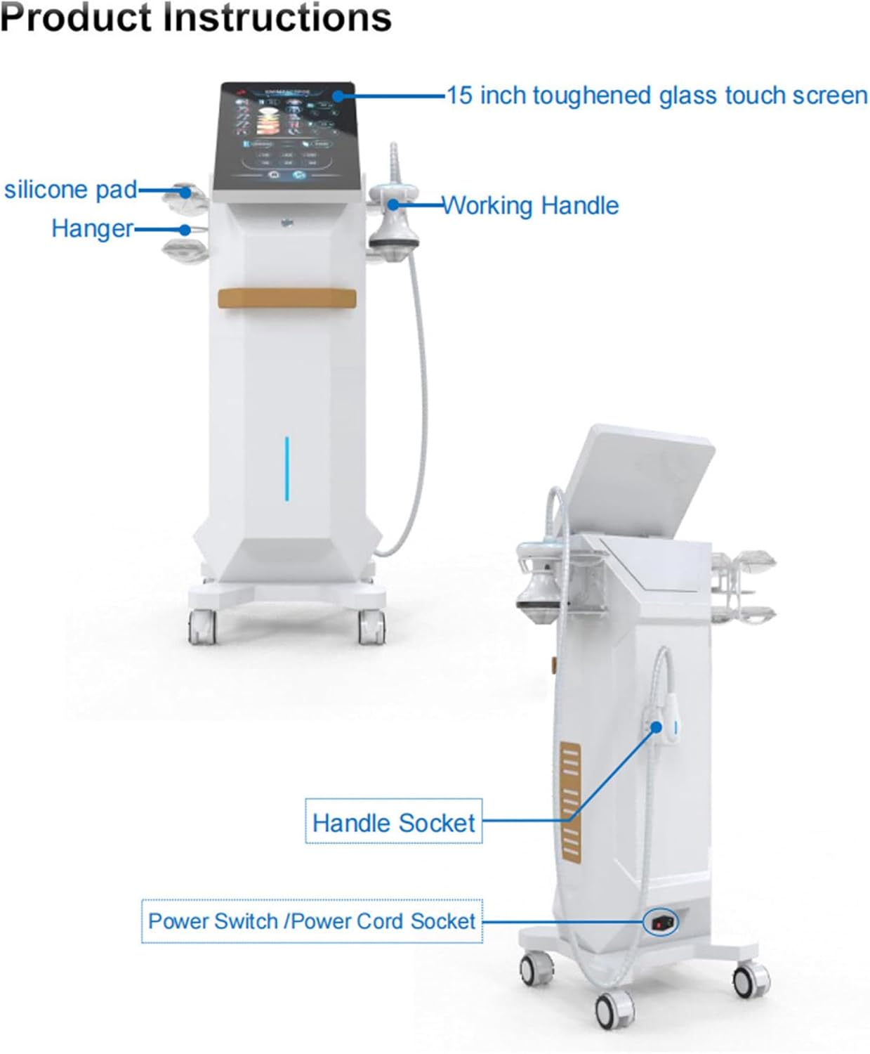 Focused Shockwave Therapy Machine Extracorporeal Shock Wave ED Therapy Electromagnetic Focal ESWT Machine ESWT Machine for Home Fasciitis Treatment A