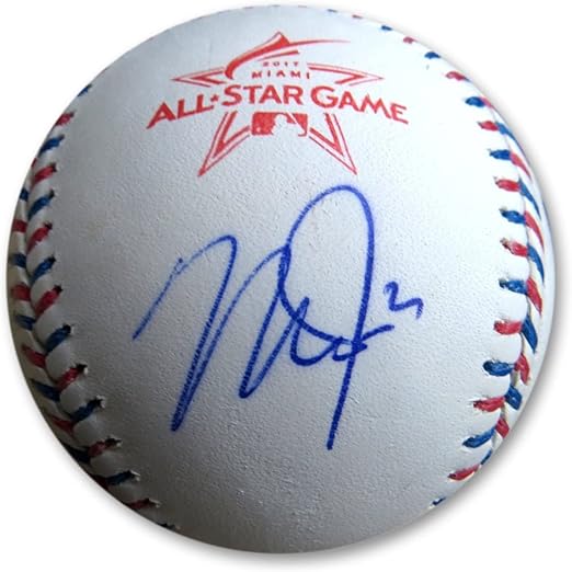 Mike Trout Signed Autographed 2017 All-Star Baseball Angels JC078273