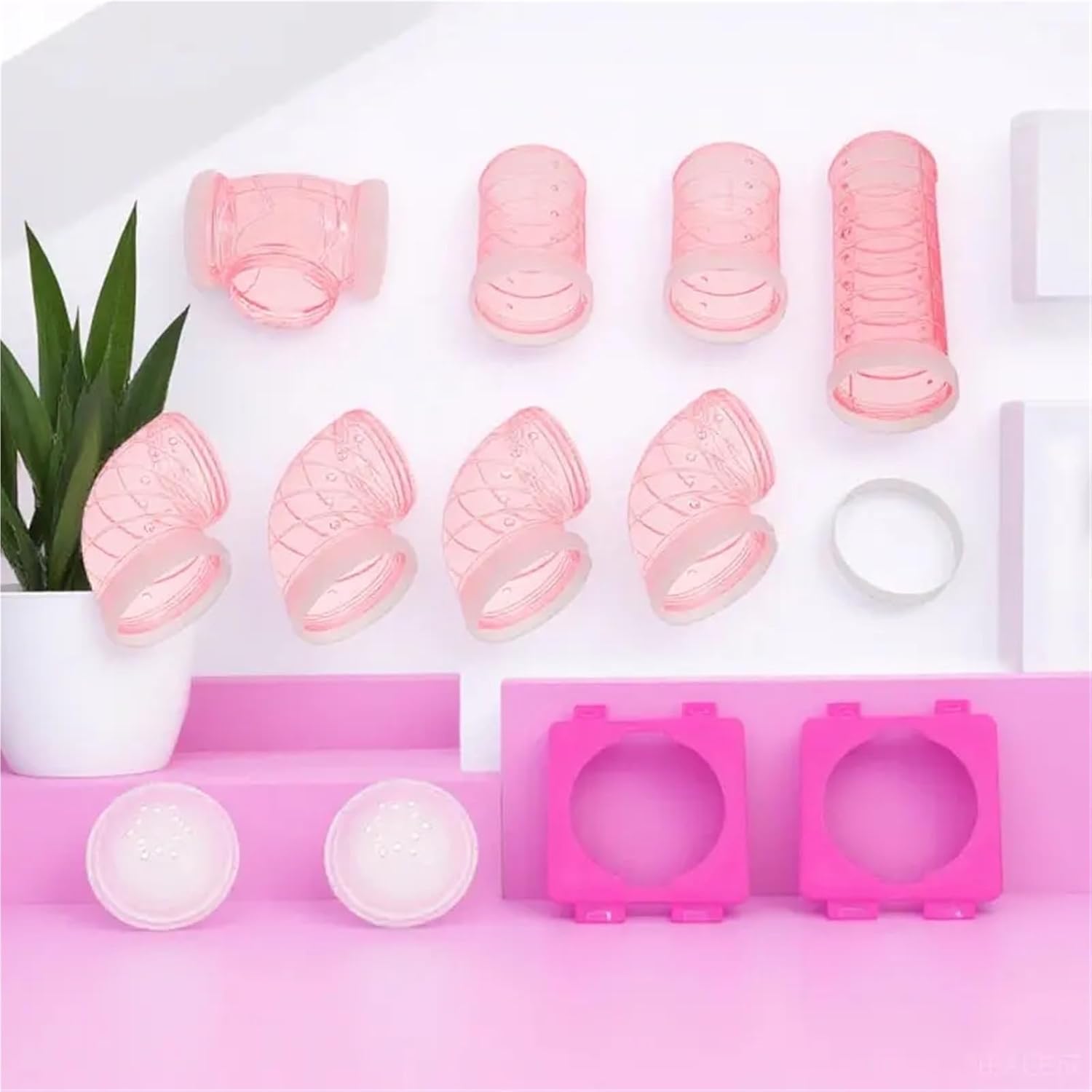 Hamster Tubes 1Set Modular Hamster Tube Maze Kit, DIY Expandable Tunnel for Cage Habitat Exercise