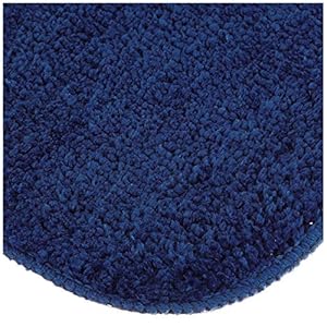 Amazon Brand - Solimo Anti-Slip Microfibre Bathmat, 50cm x 80cm - Pack of 2 (Blue)