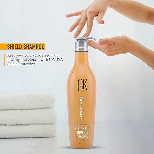 Miniatura 5 de GK HAIR Global Keratin - Champú Escudo de colores (22 onzas líquidas, 22.0fl oz), limpieza profunda, protección contra el calor, para cabello rizado