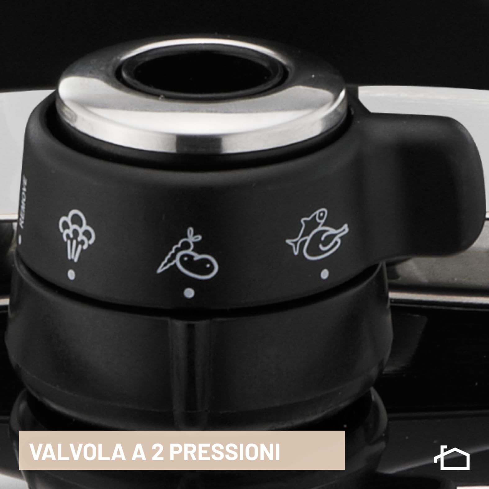 Lagostina Diva, Pentola a Pressione 5 L in Acciaio Inox, Cestello Incluso, con Fondo Lagofusion® e Valvola a 2 Pressioni, Compatibile con Induzione