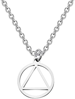 Serenity Prayer AA Recovery Necklace Keychain Serenity Courage Wisdom Sobriety Gift