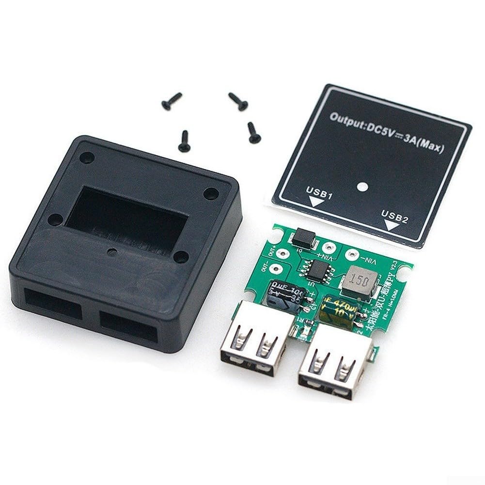 Cargador Solar USB Dual 5V 3A para Camping Cargador Solar USB