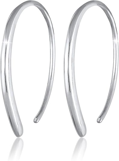 Creolo Nobile Antico con Smalto Verde in argento sterling 925 Orecchini a Cerchio ✔️ acquista online