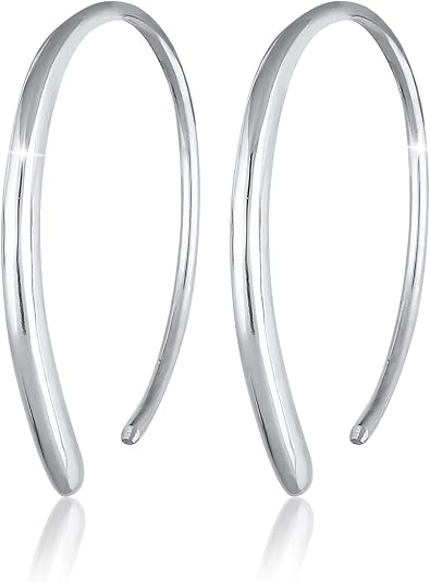 Elli Orecchini A Cerchio Classici In Argento 925 – Gioielli Fatti A Mano Per Donna