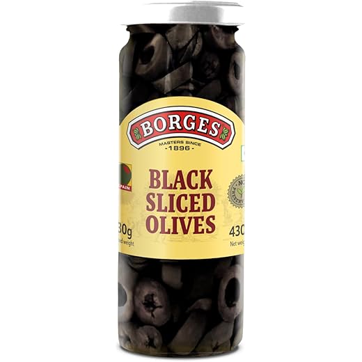 Borges Black Sliced Olives 430g