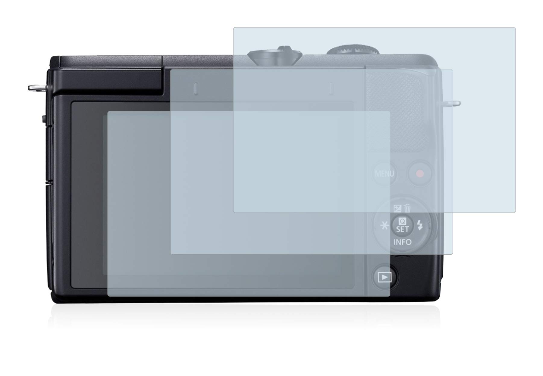 BROTECT AirGlass Schutzfolie Für Canon EOS M200 – 3 Stück, 9H Kratzfest, Made In Germany
