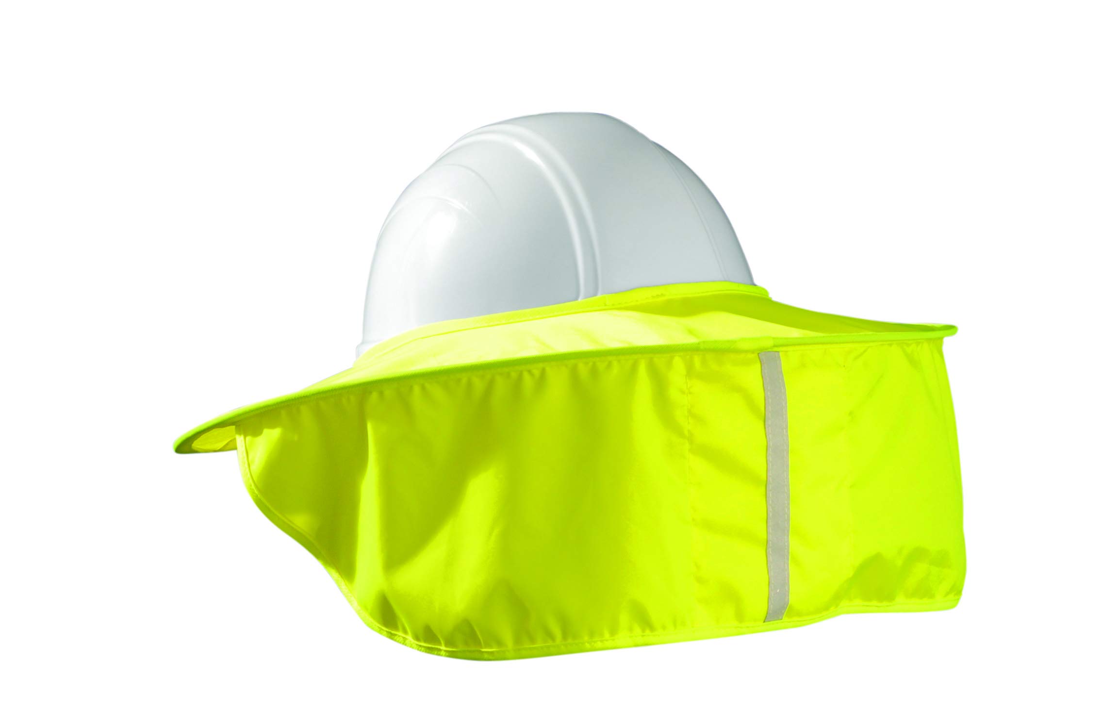 OccuNomix 899-HVY Stow Away Hard Hat with Shade, Capacity, Volume, Cotton, Standard, High Visibility Yellow