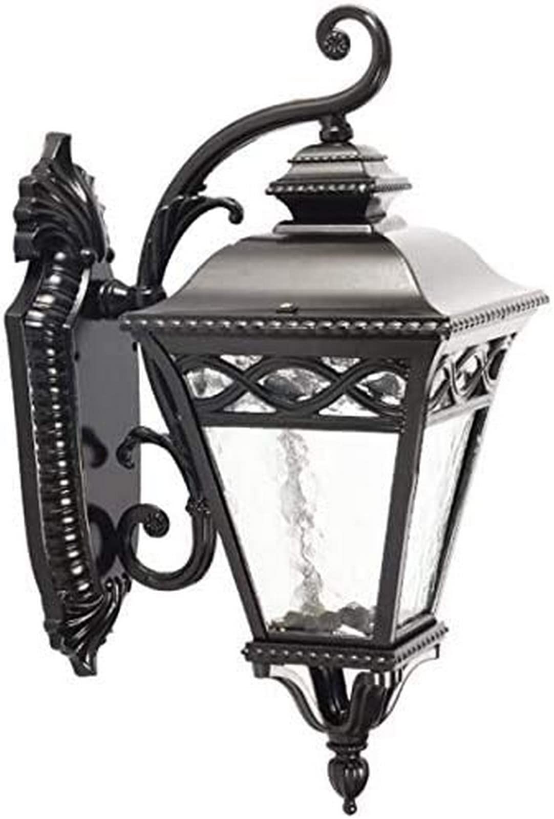 Luminaires de jardin et lanterne murale étanche pour porche noir