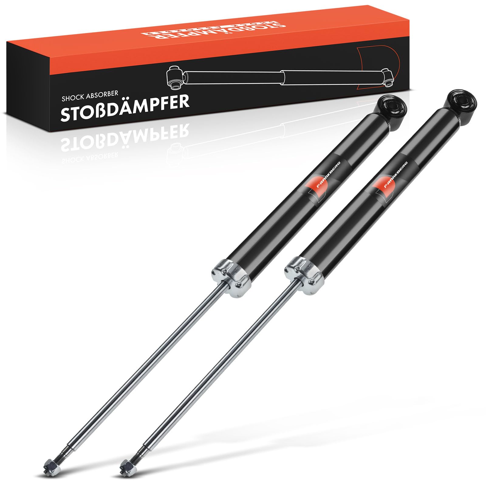 2x Shock Absorber Strut Rear Left Right 665mm Gas pressure Compatible with A4