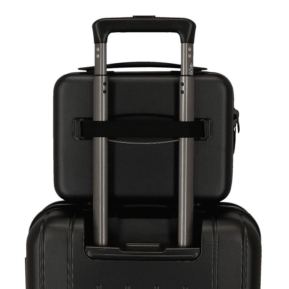 Borsa da toilette da cabina MOVOM Wood, bagaglio a mano, interno con due scomparti, realizzata in materiale ABS resistente e leggero. Da Joumma Bags