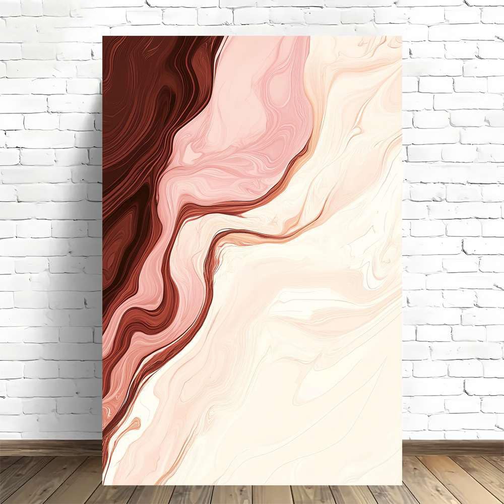 Lienzo de arte fluido abstracto con efecto mármol elegante 40x50
