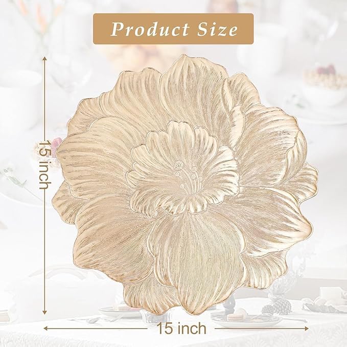 Image of HomeCloud PVC Material Round Shape Table Mat, Dining Table Mat,Table Placemats, Round Mats,Best for Bed-Side Table /Center Table, Dining Table /Shelves (Rose Silver, Set of 6)