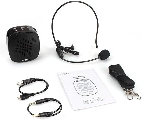 Miniatura 5 de MAONO - Amplificador de voz mini altavoz personal portátil recargable con micrófono para profesores entrenadores guías turísticos mercado aula