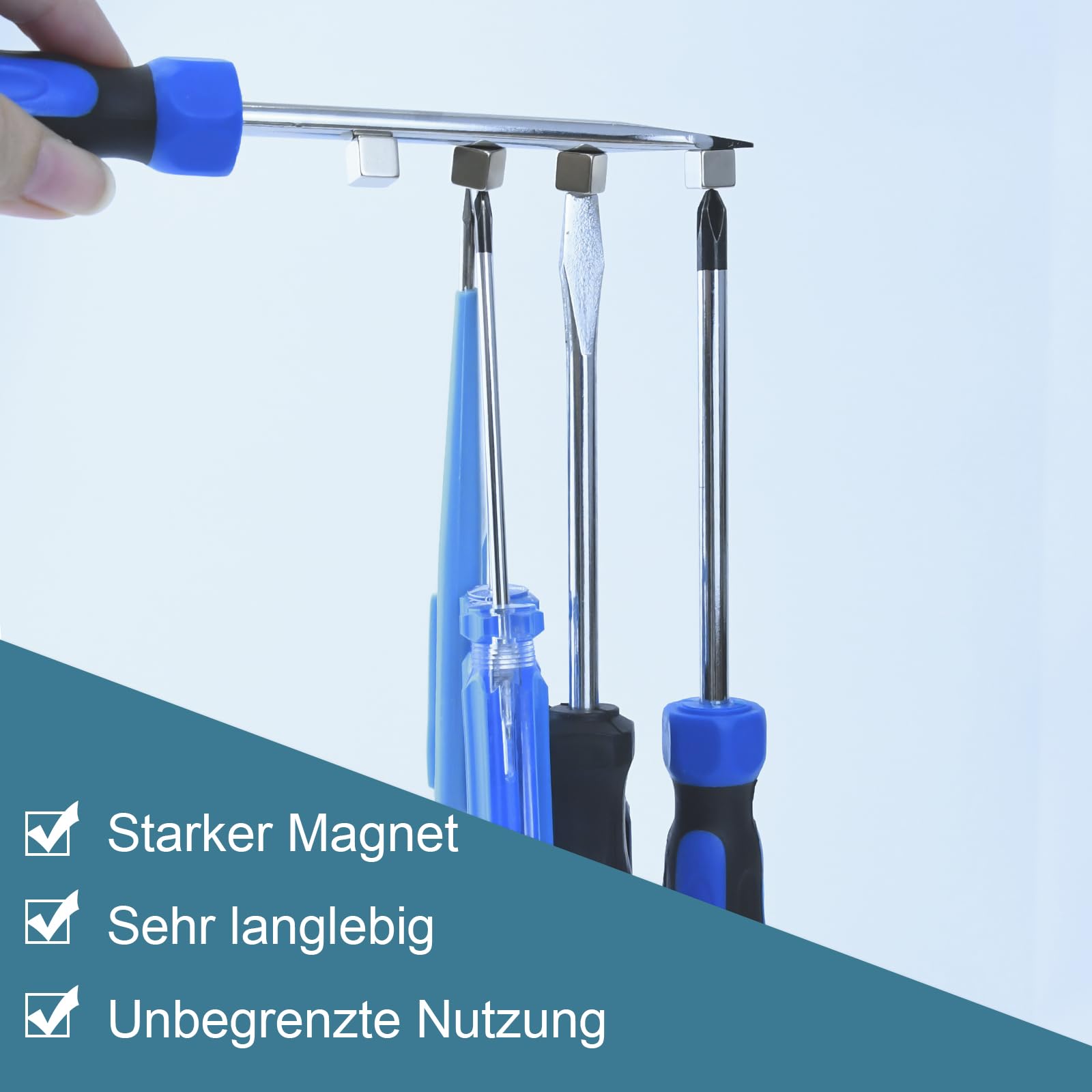LERKNVOE Neodymium magneet voor magneetbord, 30 stuks sterke magneten, kleine magneten, 12 x 16