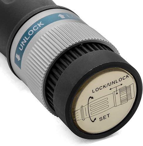 Miniatura 6 de Stark - Llave dinamométrica de accionamiento de 38 de pulgada de 40-250 pulgadas, calibre ajustable, par de clic de doble dirección con estuche