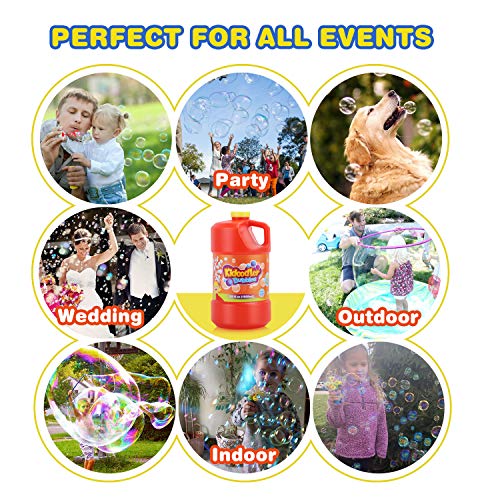 Kidoodler Bubble Solution 64 oz (Can Make 5 Gallon), Non-Toxic Bubble Solution Refill, Concentrated Bubble Solution for Bubble Machine, Bubble Gun, Giant Bubble Wand - Thumbnail 4