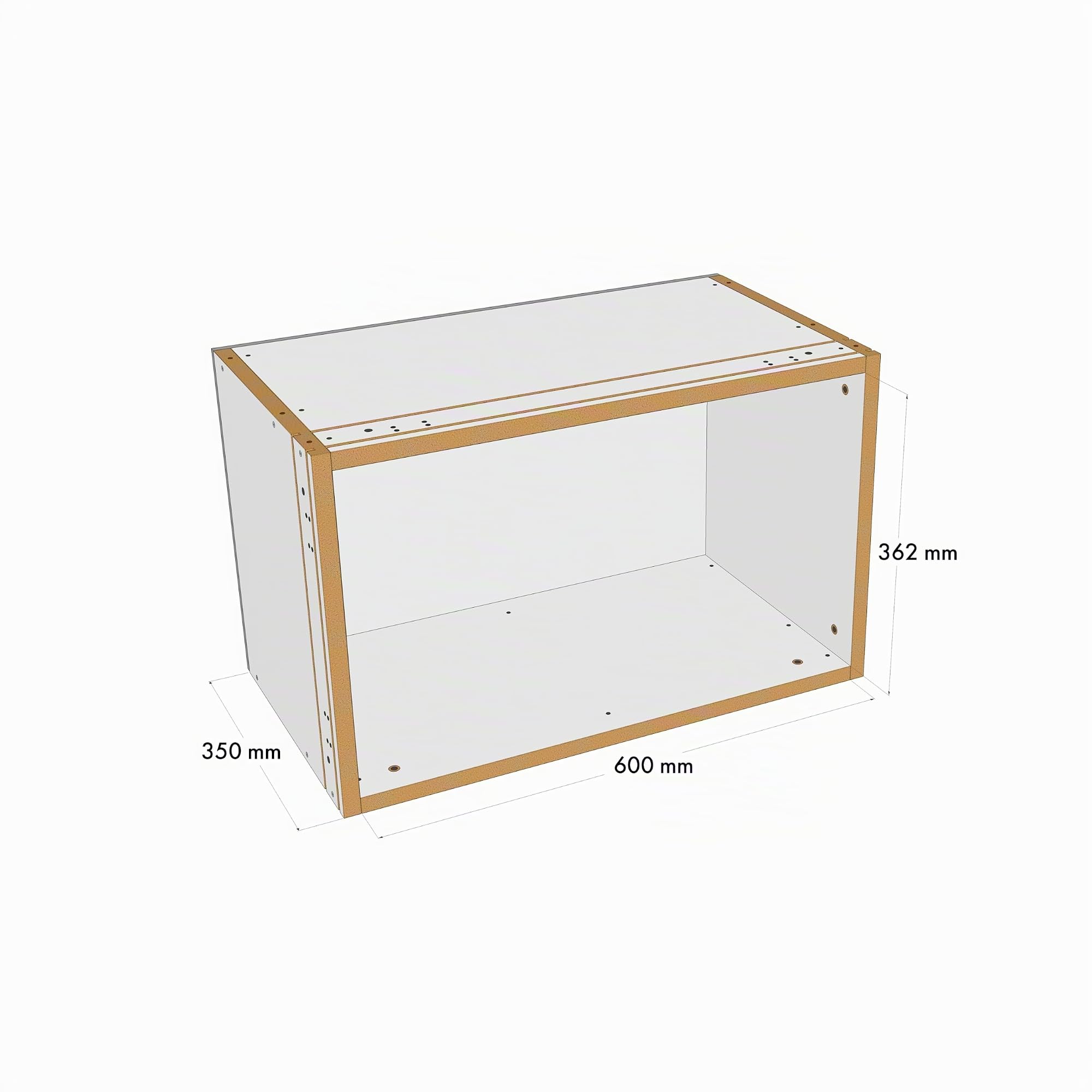 Knauf Wandnischen Set M 600 mm x 362 mm - Wandnischensystem für Trockenbauwände, zahlreiche Gestaltungs- und Kombinationsmöglichkeiten
