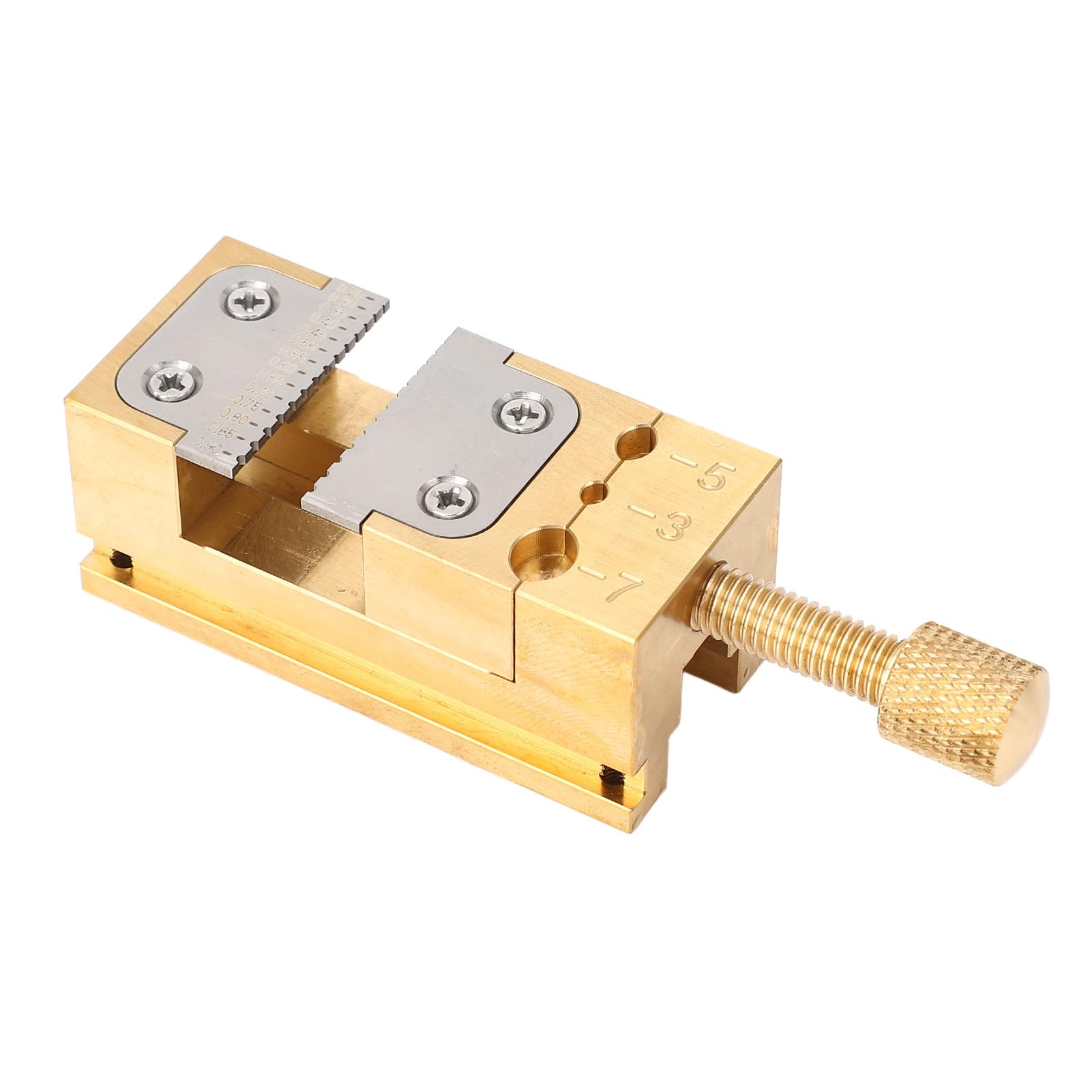 Demeras Supporto per Lancette dell'orologio, Morsa da Banco Resistente all'usura Apertura 0,2-0,9 Mm per Riparazione Orologio da Polso