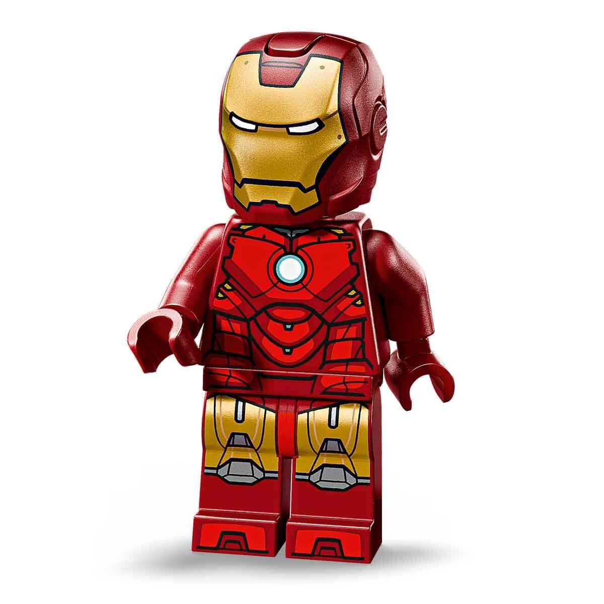 LEGO Marvel Busto de Iron Man MK4 - Maqueta para Adultos de Superhéroe con Minifigura de Tony Stark, Cañones de Hombros y Cabeza Articulada - Regalo para Hombres y Mujeres Fans de los Vengadores 76327
