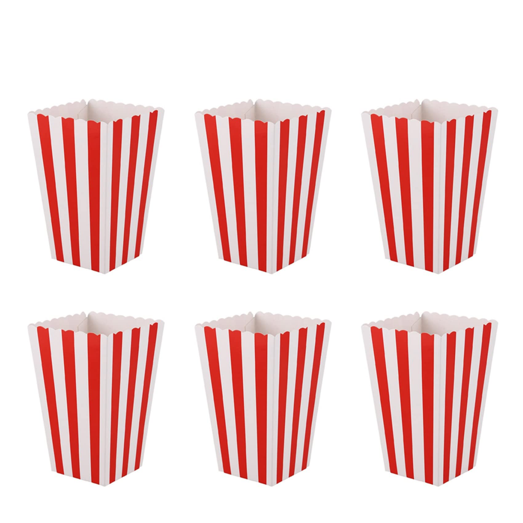 Hndhbfgrt 72 Cinema Treat Party Small Candy Favour Popcorn Bags Boxes,Red