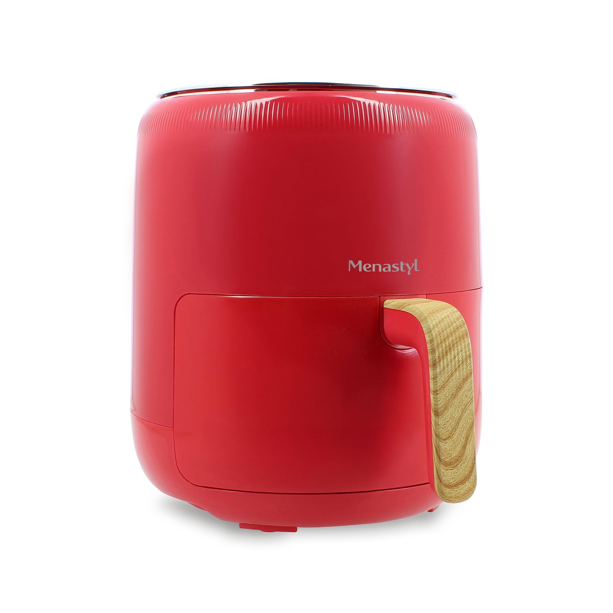 MENASTYL - Frytkownica na gorące powietrze 4,5 l colorama magenta wykończenie drewna - 6025002