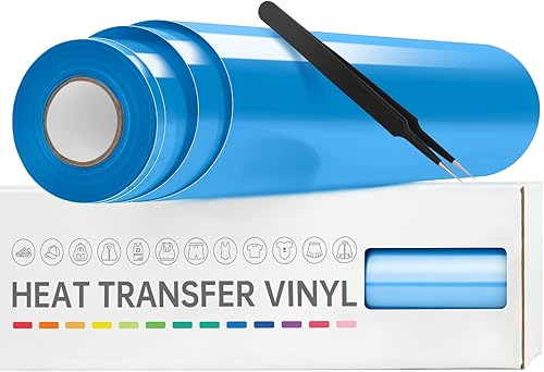 Miniatura 7 de VinylRus Vinilo de transferencia de calor, rollo de vinilo morado para planchar de 12 pulgadas x 25 pies, vinilo HTV para Silhouette Cameo, Cricut,