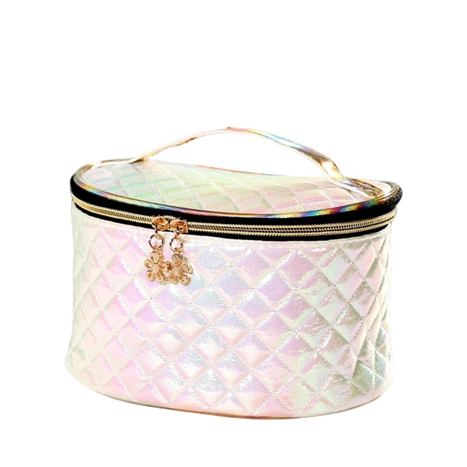 MOGSA Neceser de cosméticos para mujer, bolsa de almacenamiento de viaje, gran capacidad, bolsa de aseo E