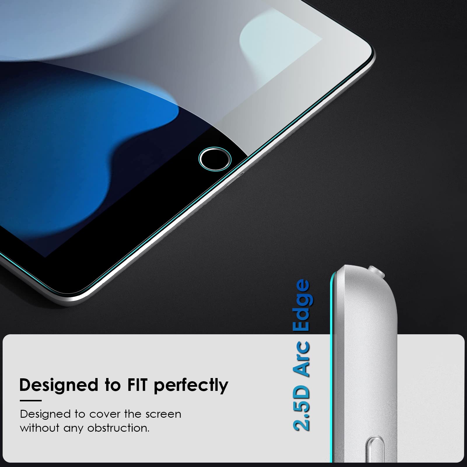 Amazon.com: iPad 10.2 Inch Clear Rose Gold Case and 2 PC Tempered