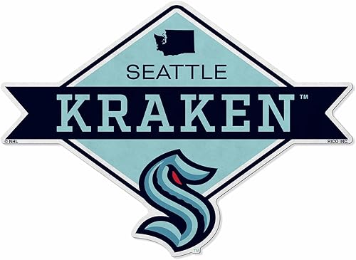 Miniatura 52 de NHL Rico Industries - Banderín de corte en forma de banderín, decoración del hogar y sala de estar, fieltro suave EZ para colgar