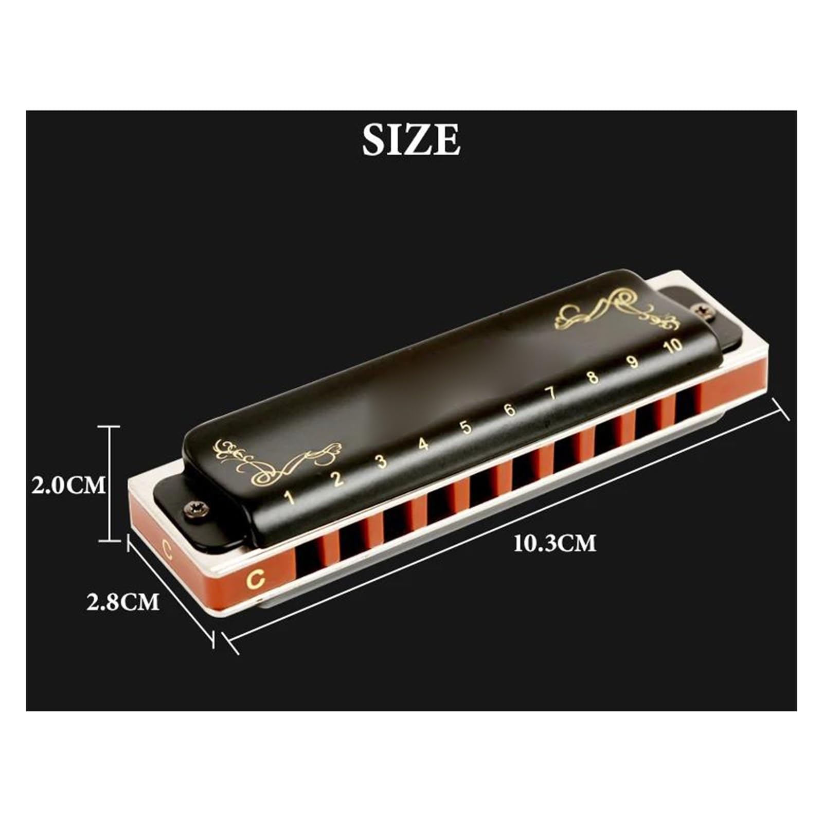 Harmonijka Z Wieloma Tonami Do Wyboru Z Harmonijki Diatonic Blues Harp Good Harmonica(Sliver-Db)