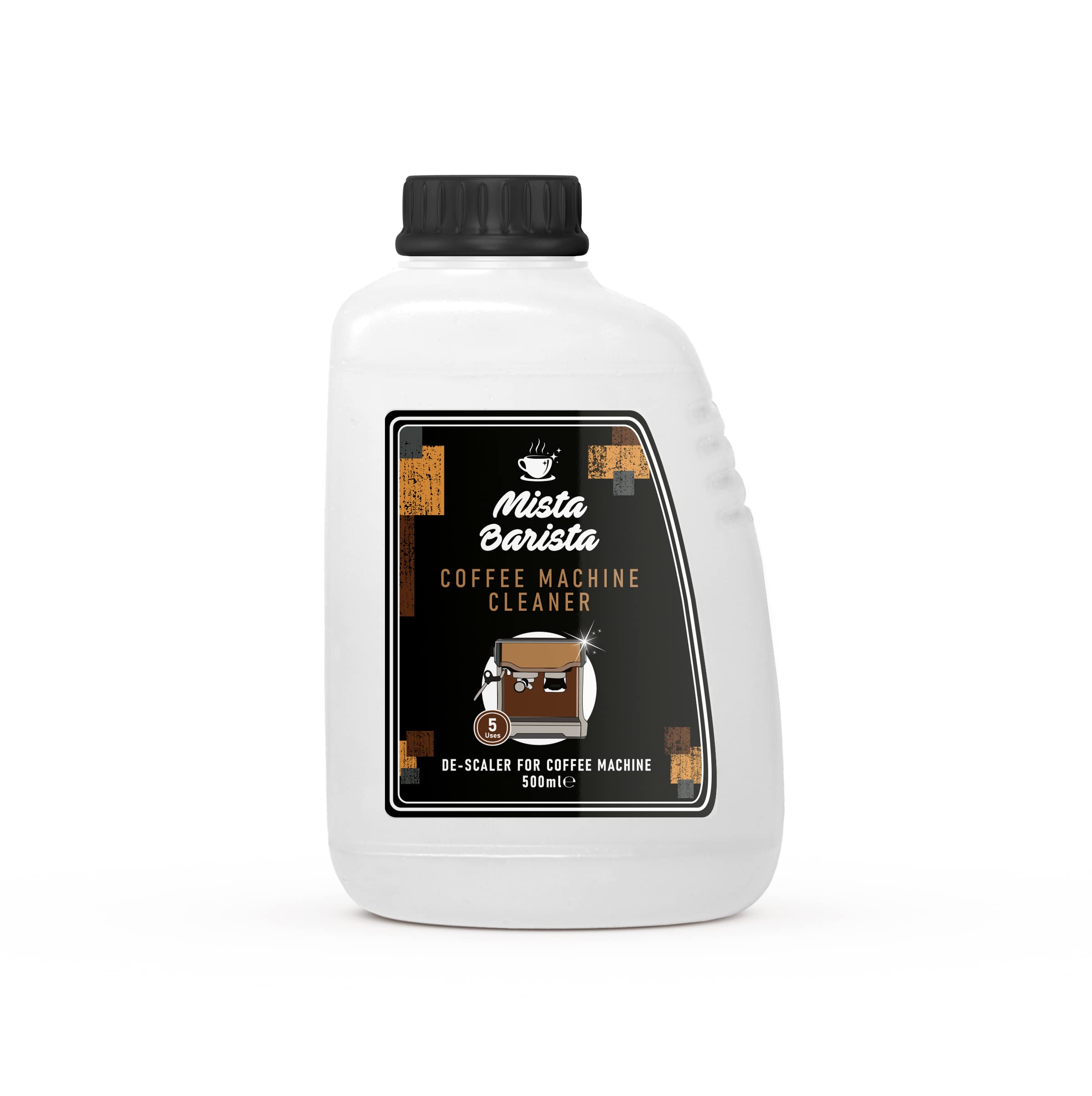 Coffee Machine Cleaner and Descaler Liquid | 5 Applications Per Bottle - 500ml