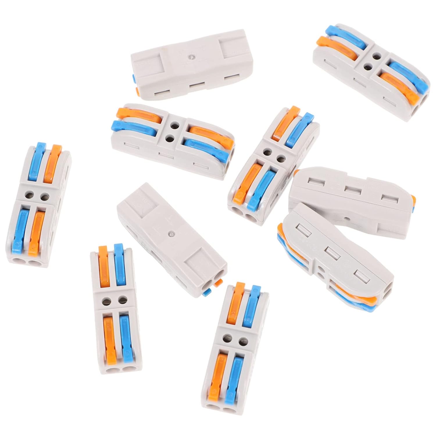 10pcs Lever Connector Block Electrical Wire Splice Connectors Kit for and Cable Management