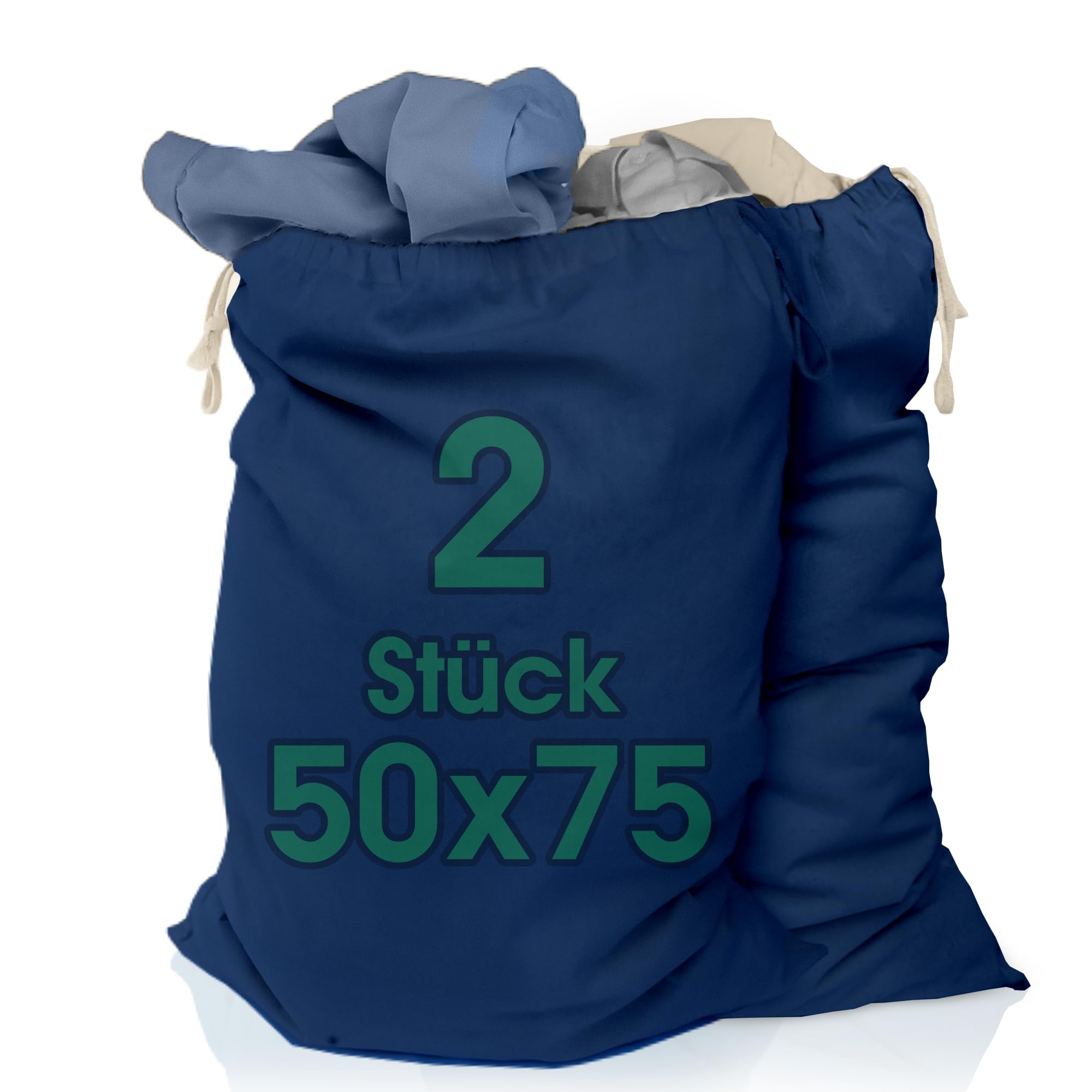 Set Di 2 Sacchi Per La Biancheria, 50 X 70 Cm, Resistenti